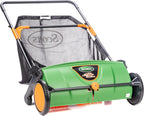 Push-Type Lawn Sweeper With 26-Inch Sweeping Width And 3.6 Gallon Dust Collection Bag