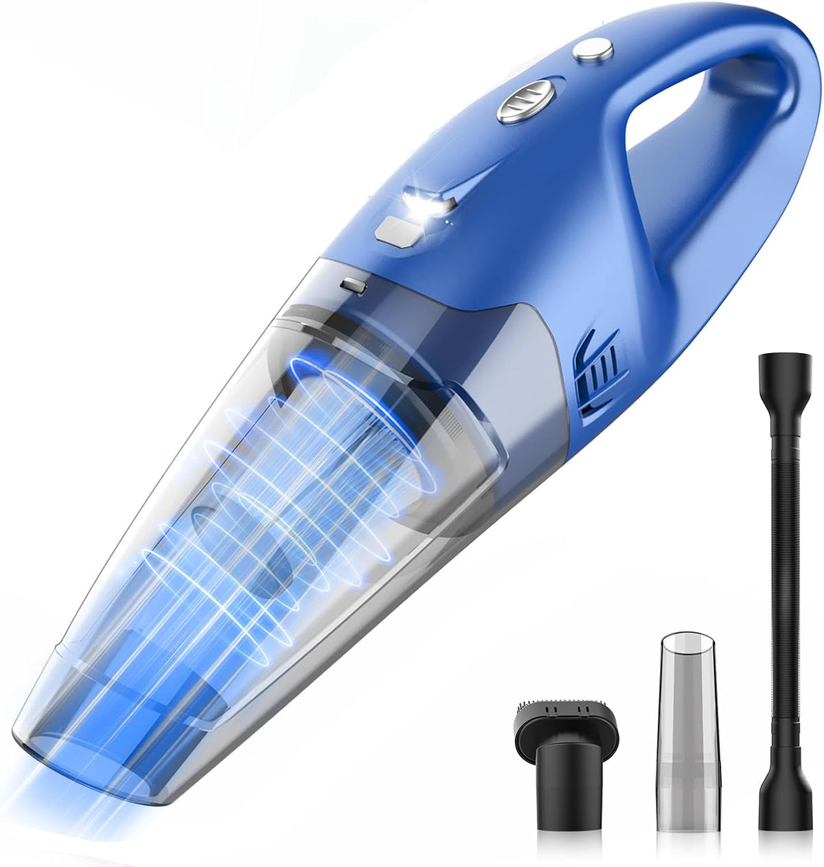 Cordless Rechargeable Handheld Vacuum, 6000Pa, 500ML, 20-25 Mins Runtime