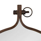 Modern Round Wall Mirror With Decorative Metal Frame