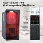 Personal Indoor Infrared Sauna Tent With Red Light Therapy, 9 Levels Up To 140F