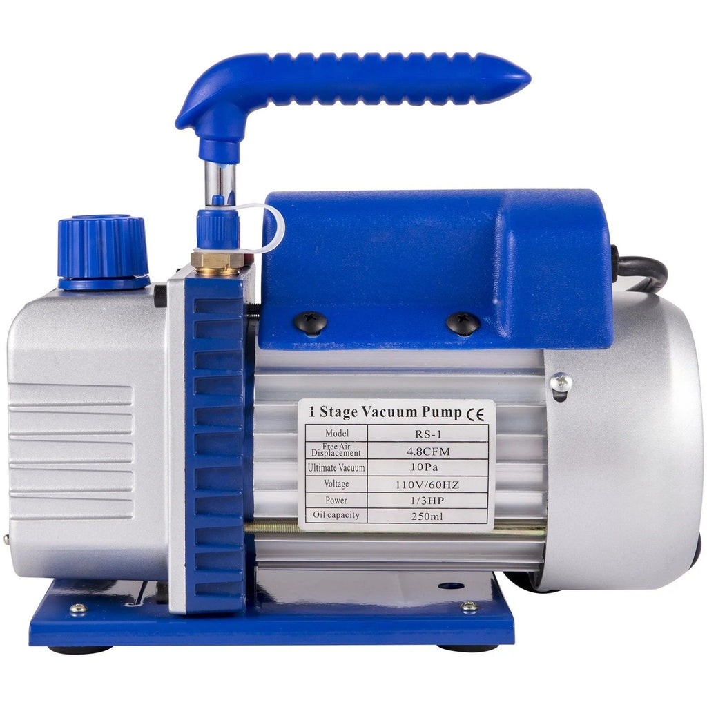 HVAC Vacuum Pump Kit, 4.8 CFM, 1/3 HP, Single Stage, 5 Pa - ZK44.8CFM