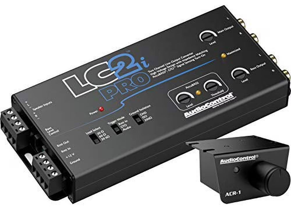 AudioControl 2-Channel Line Output Converter With AccuBASS, ACR-1 Dash Remote, 1.30lb - LC2i PRO