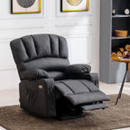 Heated Lift Recliner for Seniors with USB and Cup Holders