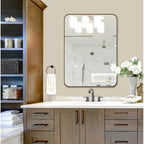 Metal Wall Mounted Decorative Mirror - Vertical Or Horizontal Hanging