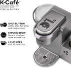 Keurig Single-Serve Coffee, Latte, And Cappuccino Maker, Nickel - K-Cafe Special Edition