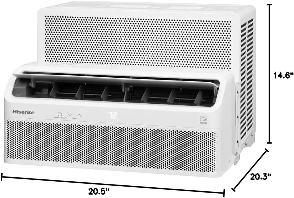 Hisense 8,000 BTU Smart Inverter Window Air Conditioner With Easy Install Bracket - HLAW0825TW