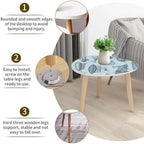 HYHBIBOOM Nesting End Tables, 21.7in x 21.7in x 17.7in And 15.8in x 15.8in x 15.8in
