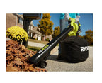 RYOBI Cordless Leaf Vacuum/Mulcher 40V with (2) 5.0 Ah Batteries and (1) Charger - RY40451-2B