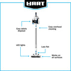 HART 20V Cordless Stick Vacuum Kit With 4.0Ah Lithium-Ion Battery