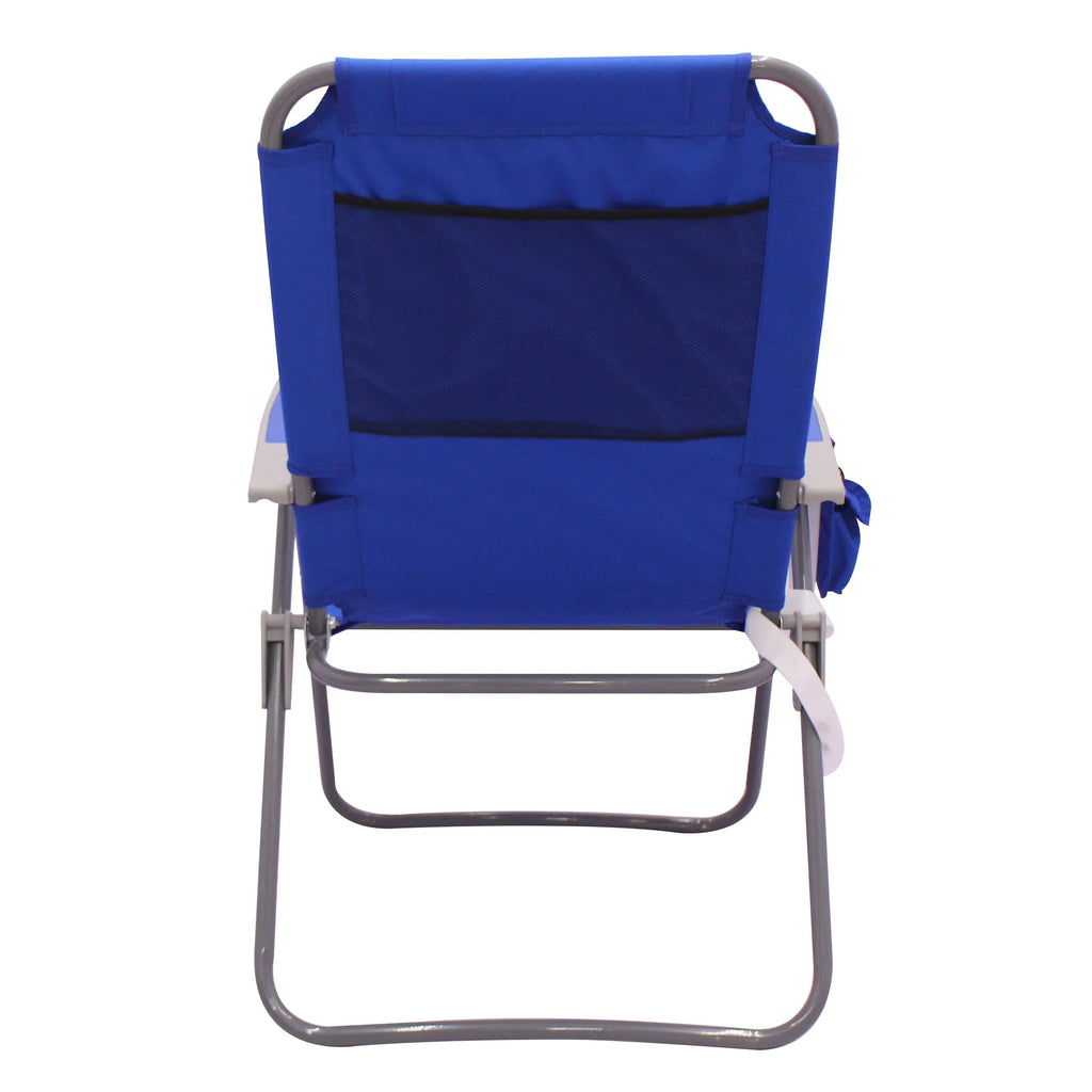 Mainstays Reclining 4-Position Oversize Beach Chair 2-Pack, Blue