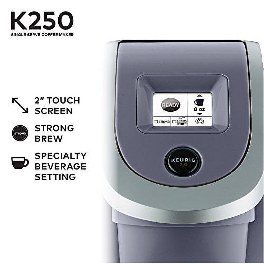 Keurig Single Serve K-Cup Pod Coffee Maker, 40 oz, Plum Gray - K250
