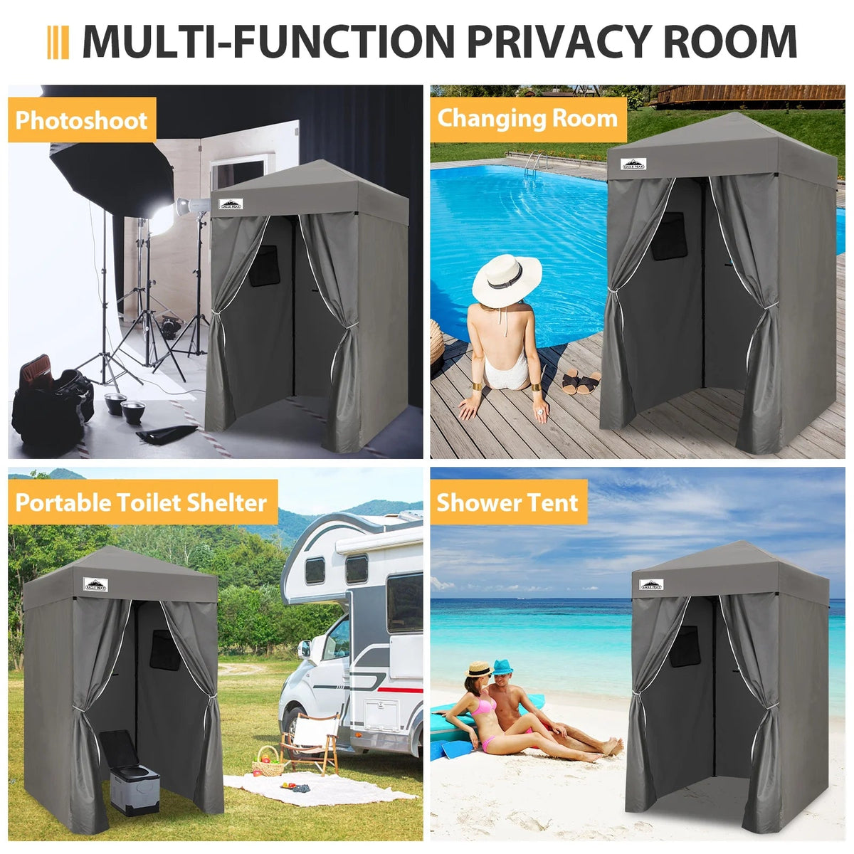 EAGLE PEAK Ultra Compact 4 ft x 4 ft Pop-Up Changing Room Canopy - Flex