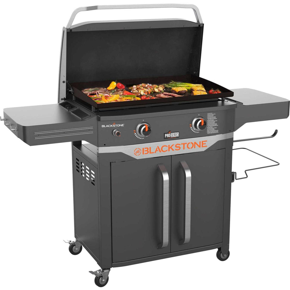 Blackstone ProSeries 2 Burner 28 inch Outdoor Cabinet Griddle With Hood
