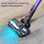 YOMATECH Cordless Stick Vacuum Cleaner, 30KPa, 365W, 6-in-1 - S100