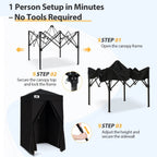 EAGLE PEAK Ultra Compact 4 ft x 4 ft Pop-Up Changing Room Canopy - Flex