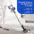 MOOSOO 4-in-1 Cordless Stick Vacuum Cleaner, 1.3L, 120W - XL-618A