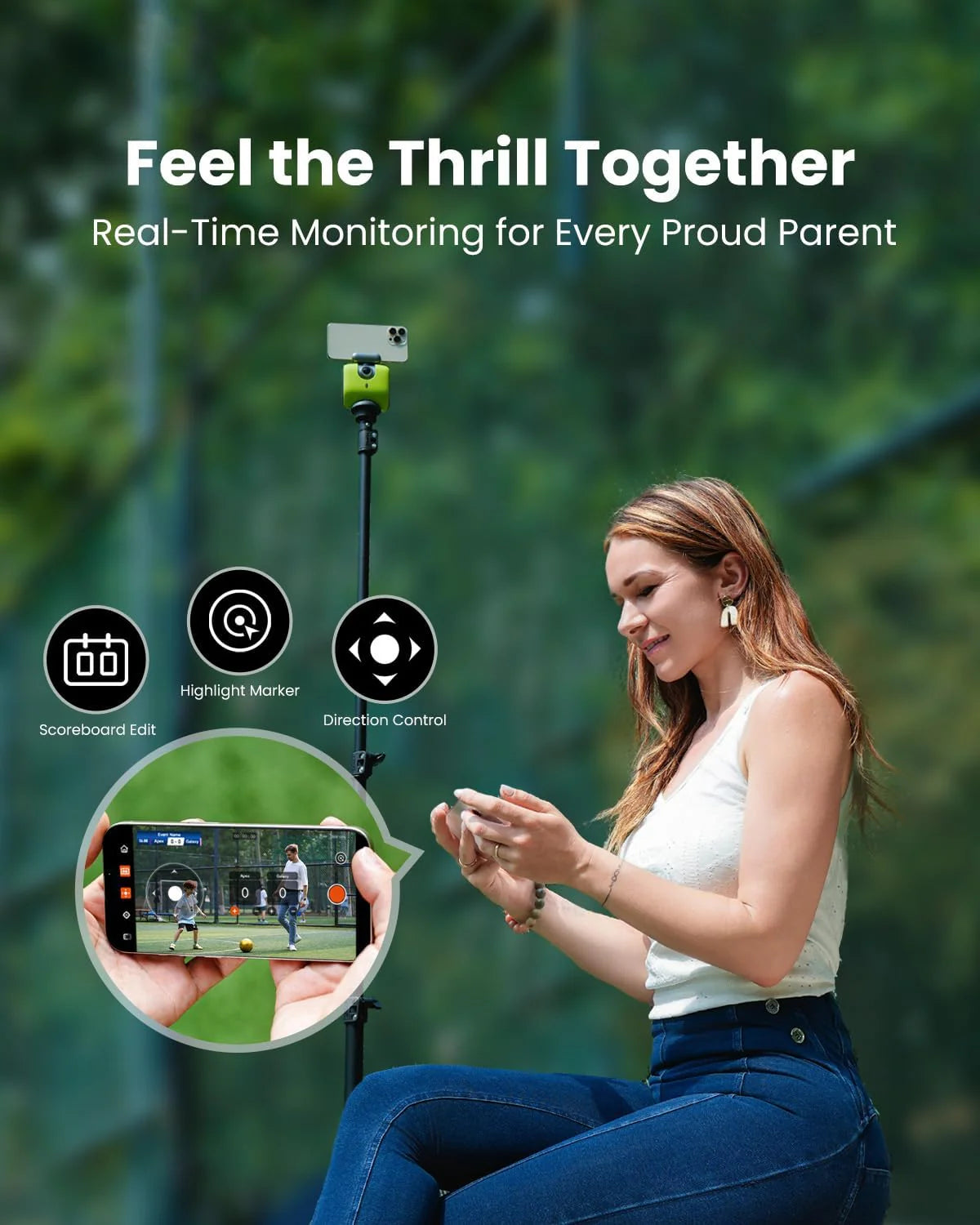XbotGo AI 4K Sports Camera, Lava Graphite - Chameleon