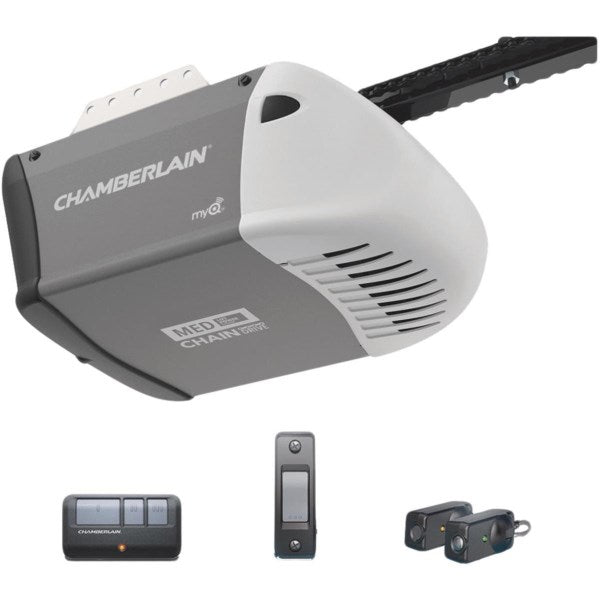 Chamberlain Chain Drive Garage Door Opener 1/2 HP MED Lifting Power - C2102