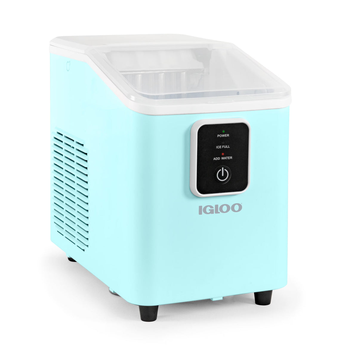 Igloo Self-Cleaning Countertop Ice Maker, 26 lbs. Per Day, 8 Pieces Every 7-8 Minutes, Aqua
