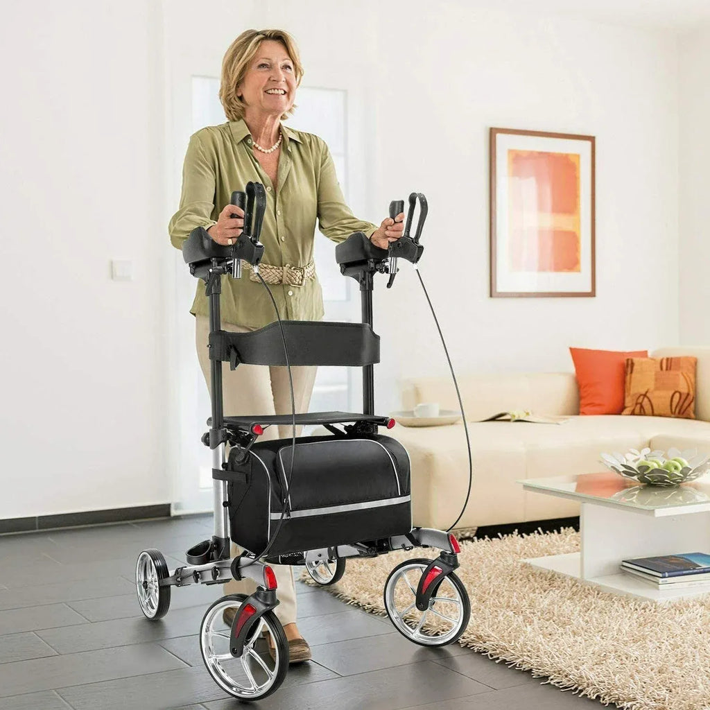 Heavy Duty Standing Upright Rollator Senior Walker