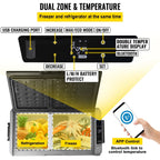 VEVOR Dual-Zone Car Refrigerator Freezer, 48QT - T45K