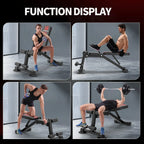 K Kingkang Adjustable Weight Bench, Foldable, 660LB
