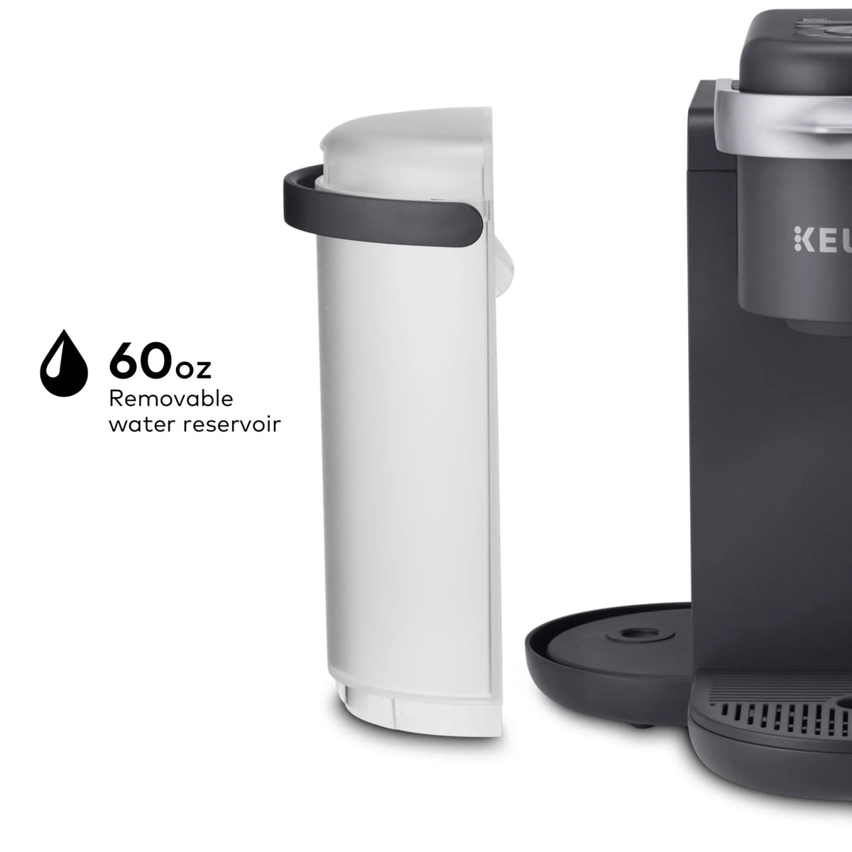 Keurig K-Cafe Single Serve K-Cup Coffee, Latte And Cappuccino Maker - Dark Charcoal