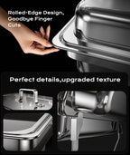 9QT Chafing Dishes For Buffet, 4-Pack