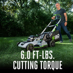 EGO Power+ 21-Inch 56V Self-Propelled Cordless Lawn Mower With 2x 4.0Ah Batteries And Rapid Charger - Black