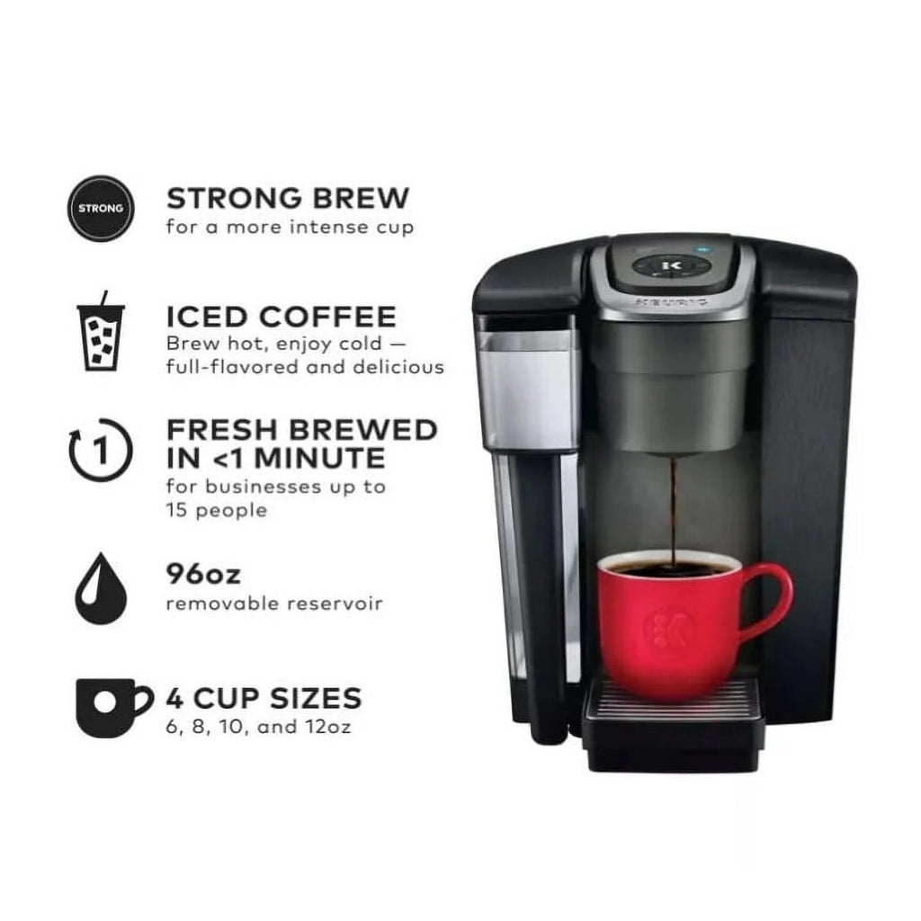 Keurig Commercial Coffee Maker With Quiet Brew Technology, 96 oz Water Reservoir, Black - K-1550