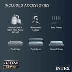Intex Ultra XTR Rectangular Frame Above Ground Pool Set, 18' x 9' x 52"