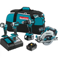Makita 18V LXT Lithium-Ion 4-Pc. Combo Kit, 5.0Ah