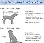 Unipaws Corner Wooden Dog Crate Furniture, Medium, Weathered Gray - Indoor Pet Kennel End Table With Cushion