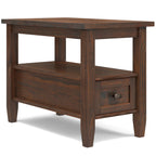 Solid Wood Narrow Side Table, 14 in Wide, 24 in D x 14 in W x 20 in H