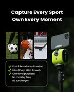 XbotGo AI 4K Sports Camera, Lava Graphite - Chameleon