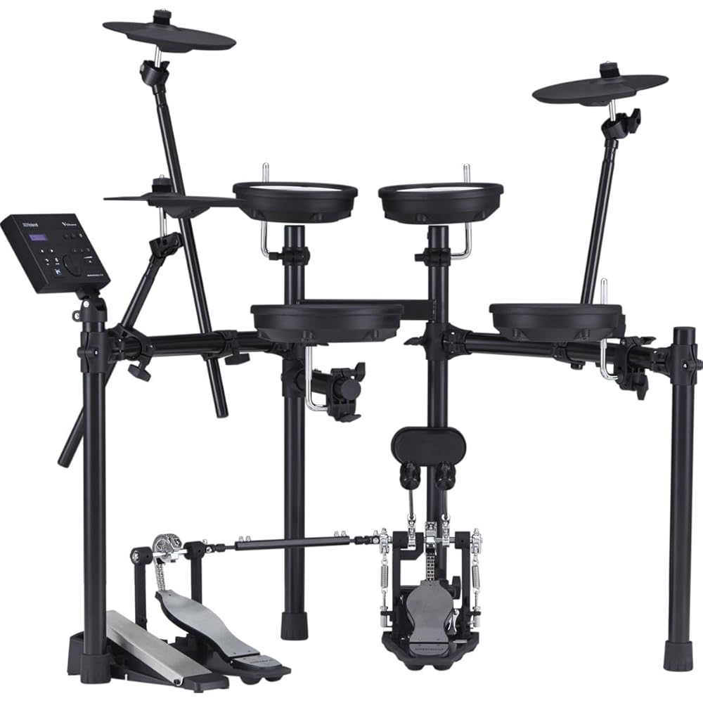 Roland Electronic V-Drums Kit With Double-Ply Mesh Heads, Black - TD-07DMK