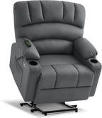 Heated Lift Recliner for Seniors with USB and Cup Holders