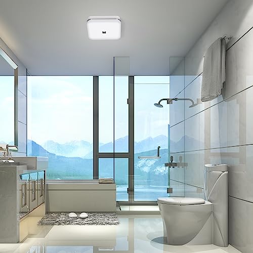 OREiN Bathroom Exhaust Fan With LED Light, 26W, 100 CFM, 1.5 Sones, 1000lm, 5000K