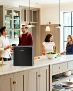 Upstreman 1.7 Cu Ft Single-Door Mini Fridge With Freezer, Black - FR17