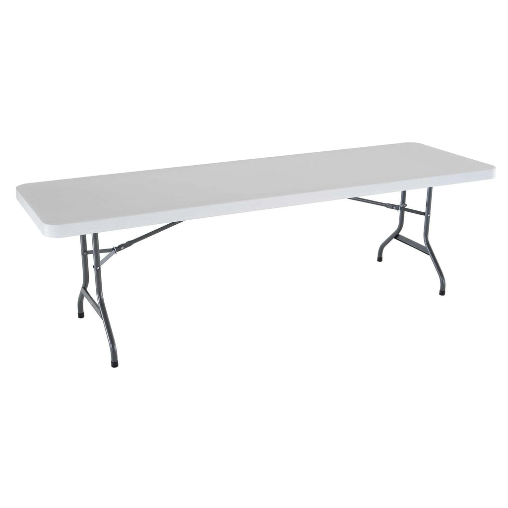 Lifetime 4 8-Foot Rectangle Folding Tables And 32 Chairs Set, White Granite - 80147