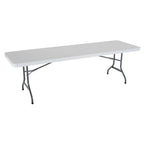 Lifetime 4 8-Foot Rectangle Folding Tables And 32 Chairs Set, White Granite - 80147