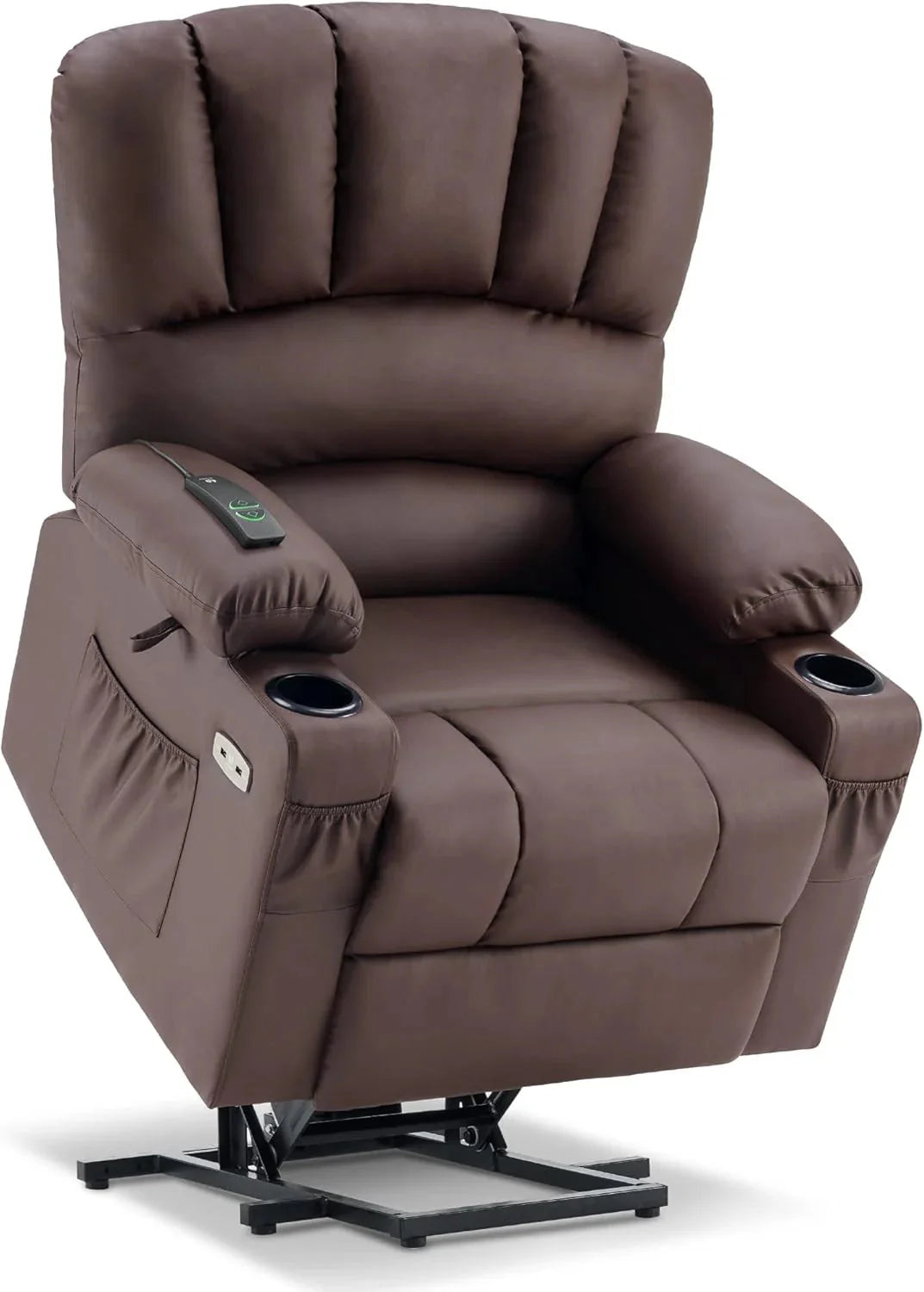 Heated Lift Recliner for Seniors with USB and Cup Holders