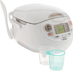 Zojirushi Neuro Fuzzy Rice Cooker And Warmer, 5.5-Cup, Premium White - NS-ZCC10