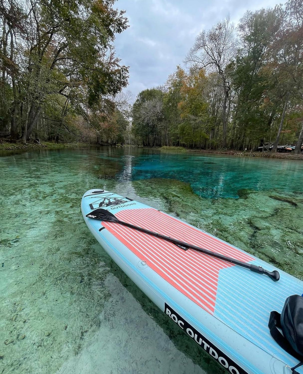 ROC Inflatable Stand-Up Paddle Board With Anti-Slip Comfortable Deck