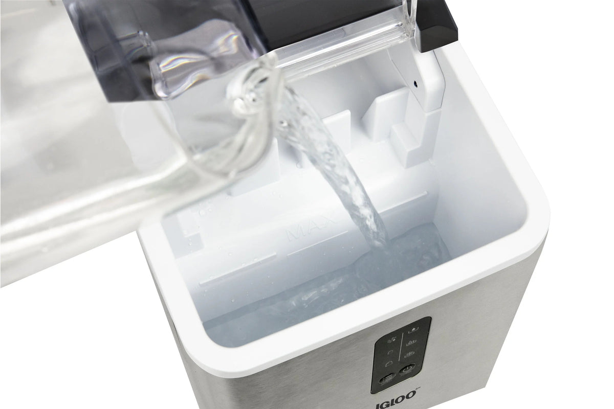 Igloo Self-Cleaning Countertop Ice Maker, 1.5 qt, 26 lbs/24 Hours, Aqua