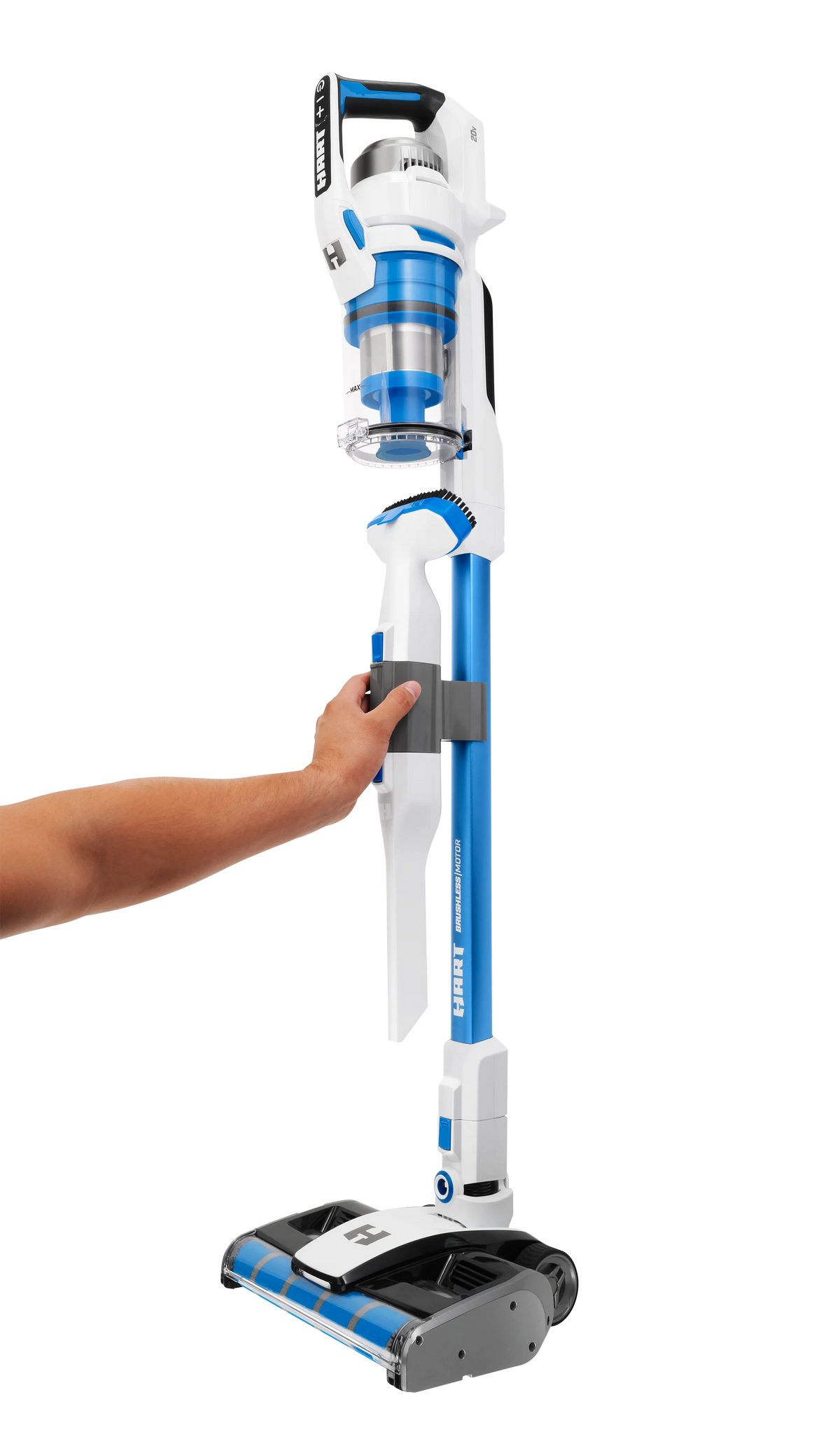 HART 20-Volt Dual Brushroll Stick Vacuum Kit With 4.0 Ah Lithium-Ion Battery