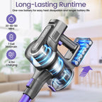 YOMATECH Cordless Stick Vacuum Cleaner, 30KPa, 365W, 6-in-1 - S100
