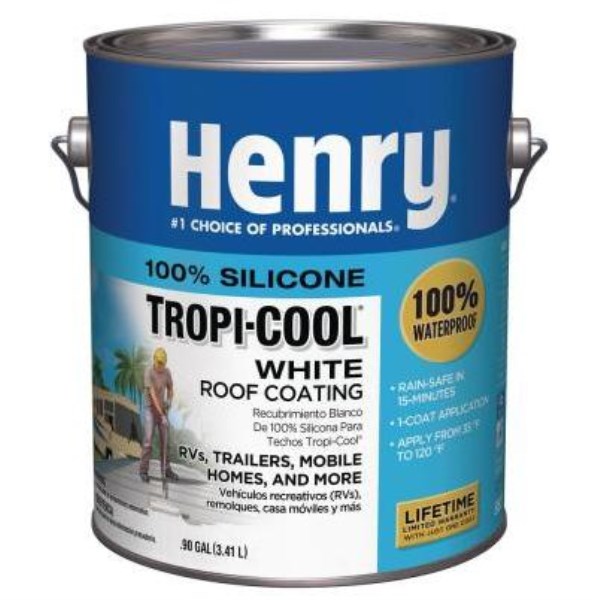 Henry Tropi-Cool 1 Gal. White Silicone Roof Coating - 887HS