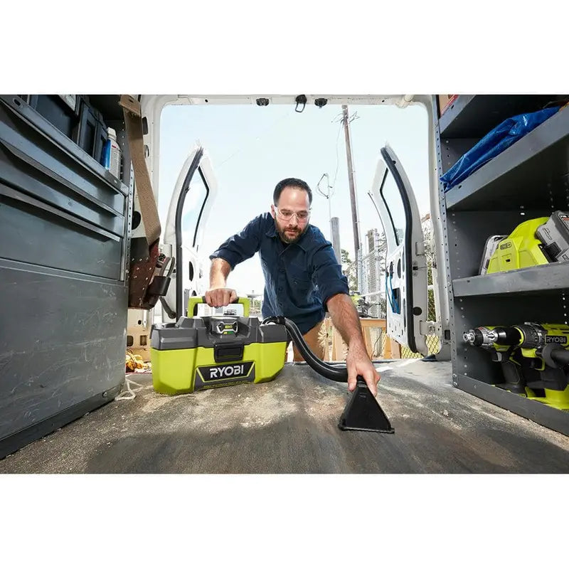 RYOBI ONE+ 18V 3 Gal. Project Wet/Dry Vacuum With Accessory Storage - P3240
