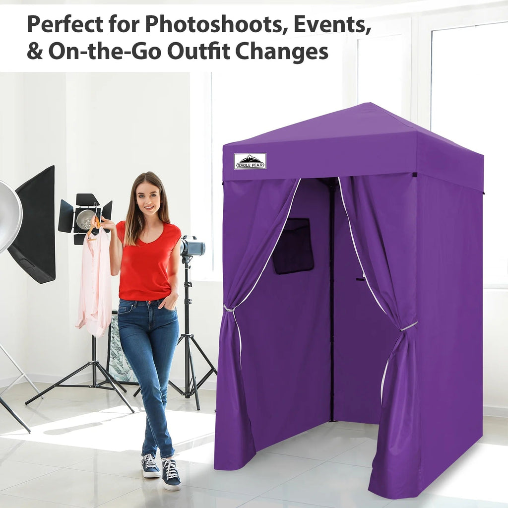 EAGLE PEAK Ultra Compact 4 ft x 4 ft Pop-Up Changing Room Canopy - Flex